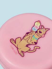 SCOOBY-DOO X SHEIN Cute Dog Print Coin Purse Keychain, Student Wallet, Backpack Key Pouch - Pink - View 6