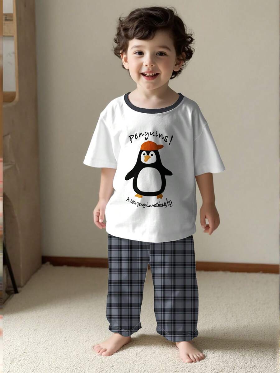 Conjunto de ropa casual y holgada para bebé niño, adecuado para el verano - Multicolor - Ver 1