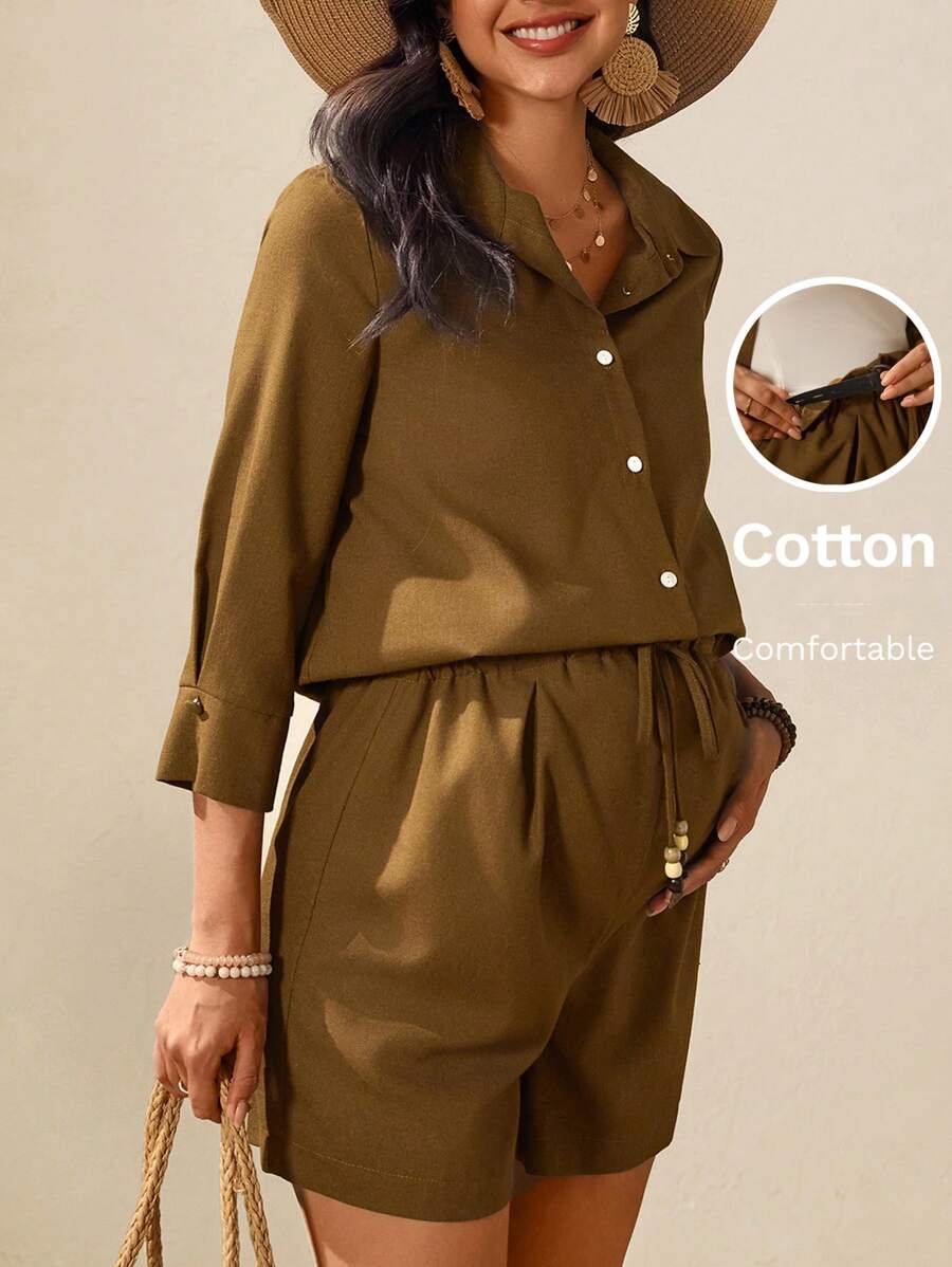 SHEIN 孕妇两件套套装