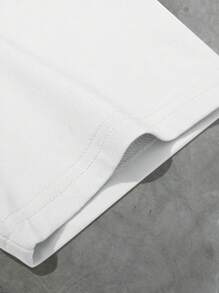 Manfinity EMRG Set di t-shirt casual a maniche corte con stampa di lettere a girocollo e pantaloncini con coulisse in vita per uomo, completo da uomo in due pezzi, set di pantaloncini in due pezzi per uomo