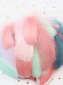 100 Stücke 6~12cm farbige Federn mittlerer Größe, natürliche Schwanfedern für Heimdekoration, Hochzeit, Party, Handwerk, Näharbeiten, Basteleien, Federn - Verschiedenfarbig - Übersicht 5