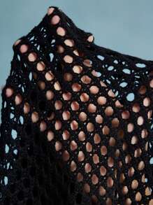 ROMWE MEN Casual Jersey cuello redondo retro para hombre con patchwork y tartán abuela, moda