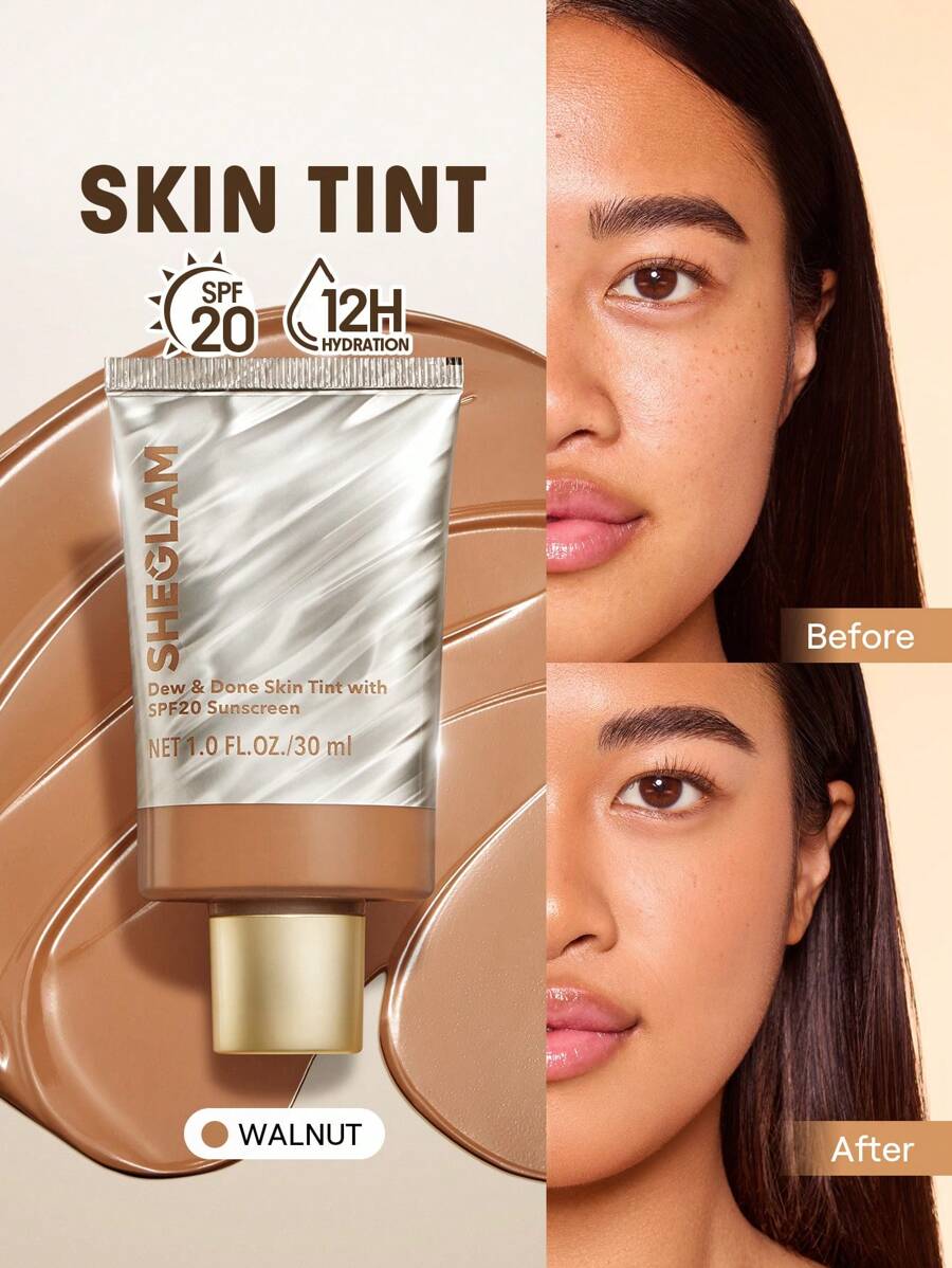 SHEGLAM Dew & Done SPF20輕薄粉底-Walnut - 核桃-30毫升 - 查看 1