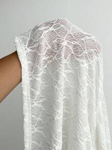 Coolane 女士夏季音乐会狂欢节外出文艺复兴博览会蕾丝侧开衩裙，适合度假西部风服装 Y2K 纹理面料 - 杏色 - 查看 7