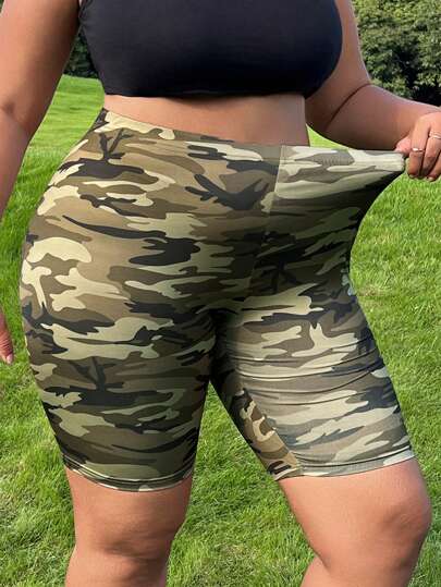 SHEIN EZwear 大码紧身裤