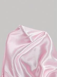 SHEIN MOD 迷人的梦幻景象：浪漫粉色飘逸长裙，点缀花卉图案——非常适合节日、约会、拍照和特殊场合 - 粉色 - 查看 8