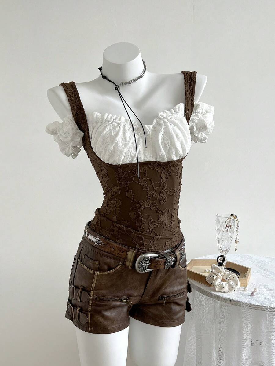 Elamini Women Solid Color Sleeveless T-Shirt, Fashion Design Suitable For Summer