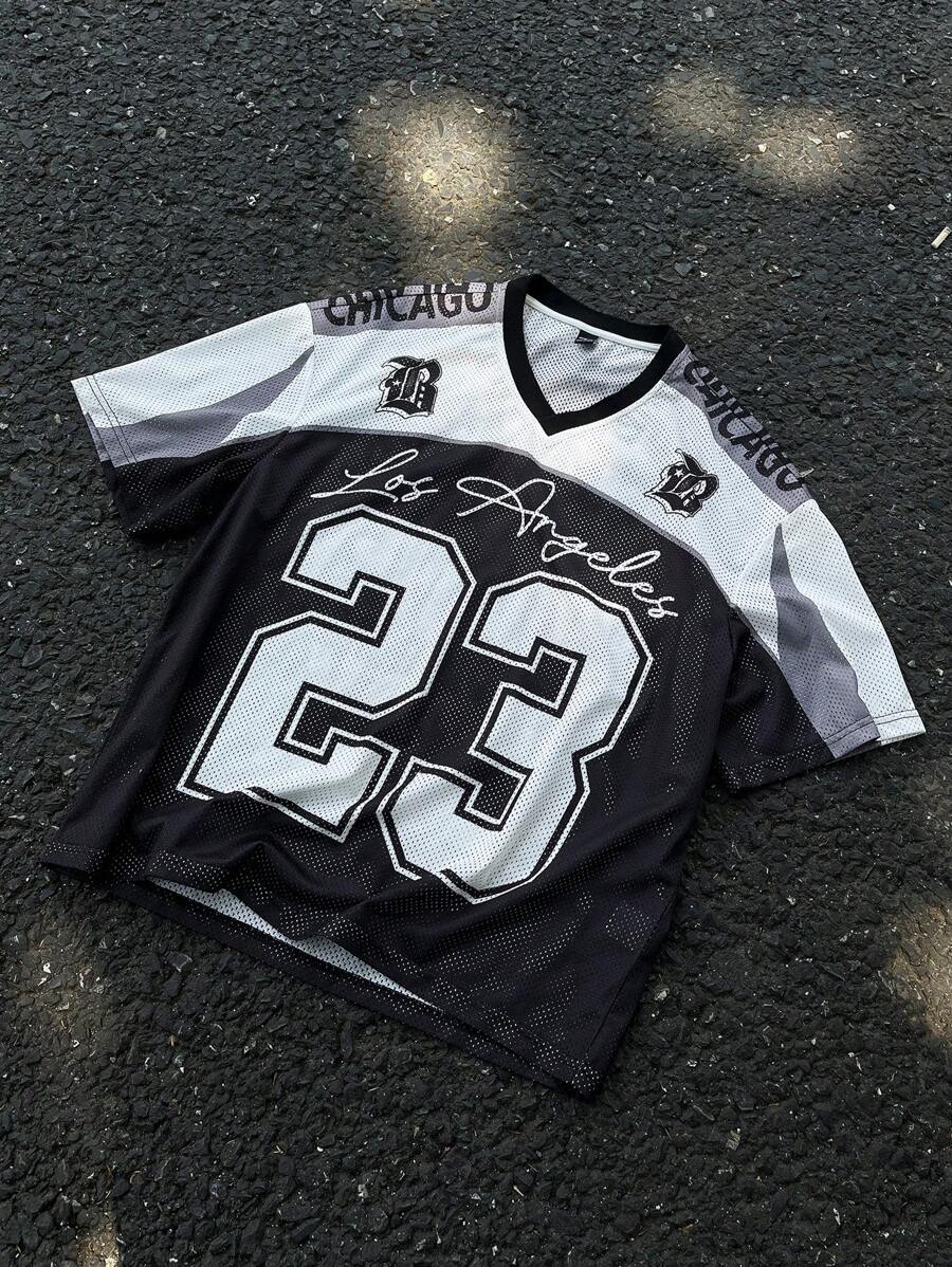 Manfinity EMRG Áo thun nam cổ chữ V tay ngắn, thời trang cho mùa hè - Nhiều màu - Xem 1