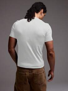 Musero Slim Fit Short Sleeve Crew Neck Basic Blank T-Shirt Essentials All Year Round Capsule - White - View 4