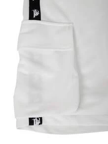 Manfinity Homme Men's Drawstring Waist Cargo Shorts, Casual Sports - White - View 4