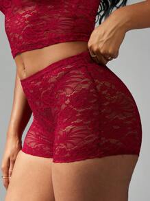 MISSGUIDED Festival Ready Two Piece Lace Co-Ord Top And Shorts Dance Costume Salsa Performance Party Club Wear