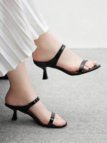 CUCCOO BIZCHIC Giày cao gót mũi tròn cho nữ - màu đen - Xem 5