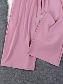 Mono de tirantes rosa para mujer, naranja elegante casual - Rosa - Ver 5