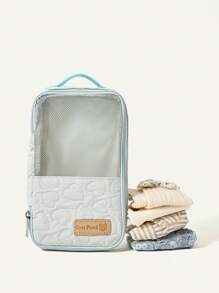 Cozy Pixies Baby Blue Diaper Storage Bag, For Diaper, Clothes And Other Items, Can Be Placed In Mommy Bag - Baby Blue - View 10