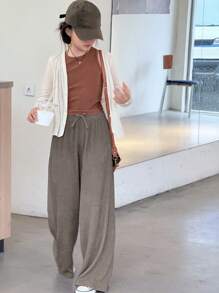 DAZY Tween Girls Fall Pants,Back To School Clothes - Coffee Brown - View 2