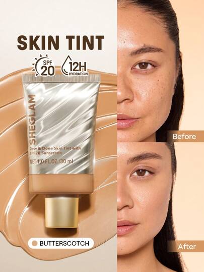 Dew & Done Teint Teinté Spf20-Butterscotch Marque Beauté Visage Maquillage CosméTique Pour Femmes Filles Parfait Pour Hiver IdéAl Pour Y2K ÉLéGant Mode Adapté Pour Anniversaire Xmas Cadeau FêTe PrêT Meilleure Couleur