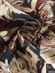 ROMWE Hauts ajustés de grande taille pour femmes avec design de cravate à fleurs vintage