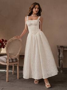 Savoree Women Summer Vacation Style Embroidered Dress