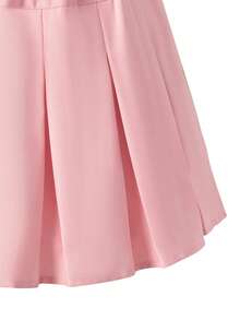 2pcs/Set Tween Girls Sports Style Set, Bow Element & Numeric Digital Print Pattern, Short Sleeve T-Shirt With Pleated Skirt, Energetic & Sweet Cool Girl Vibe, Suitable For Daily Sports, School Activities In Summer