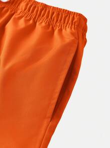 SHEIN Pantalones cortos casuales con cordón en la cintura para adolescentes, adecuados para nadar, hacer deporte, la calle, punk, rock, escuela, uso diario, fiestas, festivales de música, primavera/verano