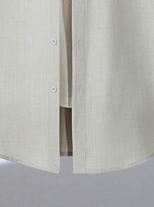 SHEIN Manfinity Dauomo Camisa informal y versátil para hombre de manga corta y unicolor