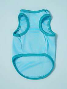 PETSIN 2pcs Red & Blue Pet Dog Casual Sports Letter Print Comfortable Fashionable Vest - Multicolor - View 10