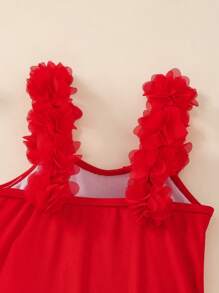 Travachic KIDS 1 Stück Baby Mädchen elastische gestrickte ärmelloser Camisole Badeanzug