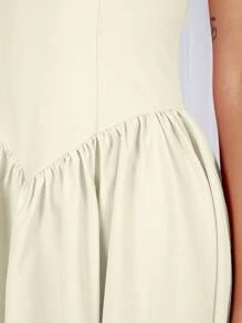 COSMINA Women Long Solid Dress, Fashion For Summer