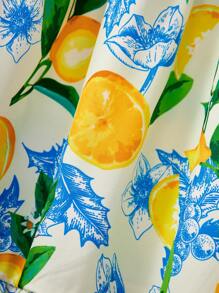 Women's Yellow Fresh Lemon Print Pattern Vacation Style Long Tank Dress Women Short Dresses Summer Women Plus Sun Dress Dresses For Women Summer Vacation - Yellow - View 8