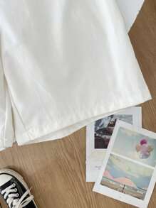 4pcs Tween Boys Casual School Style Solid Color Shorts, Suitable For Commute, School, Daily Casual Wear, Sports, Spring & Summer