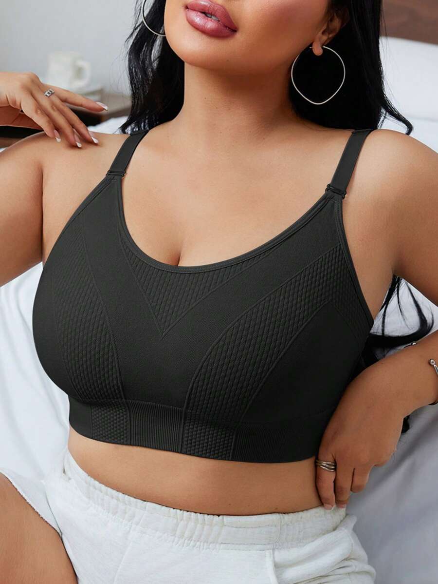 1pc Women Plus Size Seamless Comfortable Sleepwear Undershirt