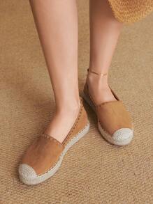 Styleloop Women's Casual Bohemian Style Flat Slippers - Brown - View 1