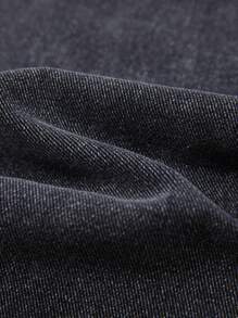 SHEIN Teen Girls Y2K Street Casual Chic Light Wash Distressed Star Embroidered Elastic Waist Loose Jeans, Baggy Y2k Jeans,Tops, School, Campus, College