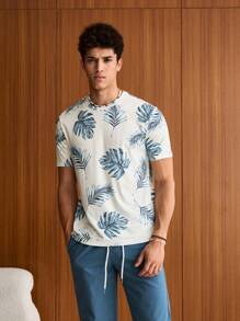Manfinity VCAY Men Tropical Print Tee, Summer - Multicolor - View 1