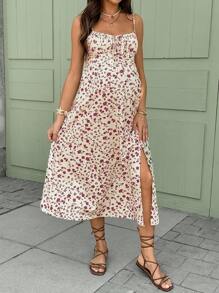 SHEIN Maternity Sleeveless Summer Dress, Fashion Suitable For Pregnant Women Woman S Summer Clothes Women Summer Clothing Women Summer Sets Women Dresses Elegant Gown Women S Clothes ,Maternity Floral Dress Midi Summer Dress Summer Long Dress Floral Summer Dress Women Summer Midi Dress Mid Length Summer Dress Floral Midi Dress Summer Dress Midi Women Sundress Summer Floral Jumpsuit Wildflower Dress Floral Sundress