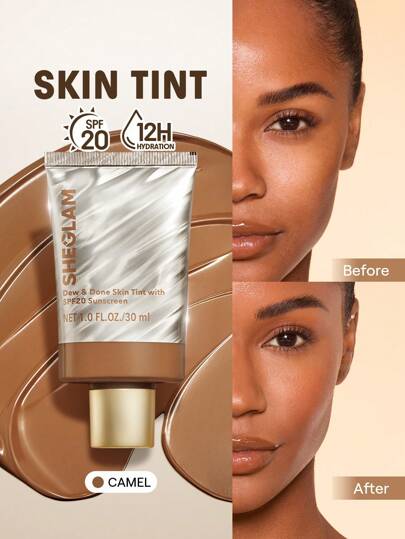 Dew & Done Teint Teinté Spf20-Camel Marque Beauté Visage Maquillage CosméTique Pour Femmes Filles Parfait Pour Hiver IdéAl Pour Y2K ÉLéGant Mode Adapté Pour Anniversaire Xmas Cadeau FêTe PrêT Meilleure Couleur