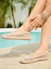 Styleloop Women's Casual Flats, Minimalist & Versatile - Apricot - View 3