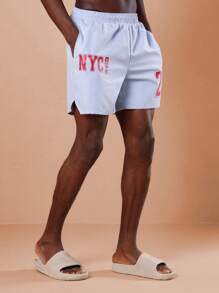 SUMWON Bañador deportivo de la colección NYC, estilo baloncesto número 23, para verano, playa, piscina, vacaciones, fiestas y ocio