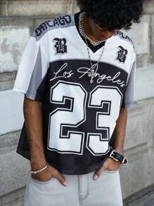 Manfinity EMRG Áo thun nam cổ chữ V tay ngắn, thời trang cho mùa hè - Nhiều màu - Xem 5