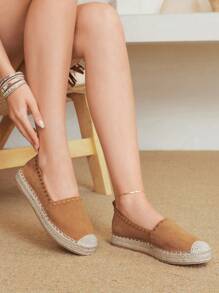 Styleloop Women's Casual Bohemian Style Flat Slippers - Brown - View 2