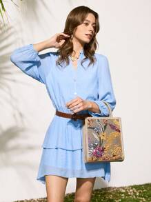 SHECARRY Women's Handbag With Dual Handles, Minimalist And Practical Multifunctional - Multicolor - View 3