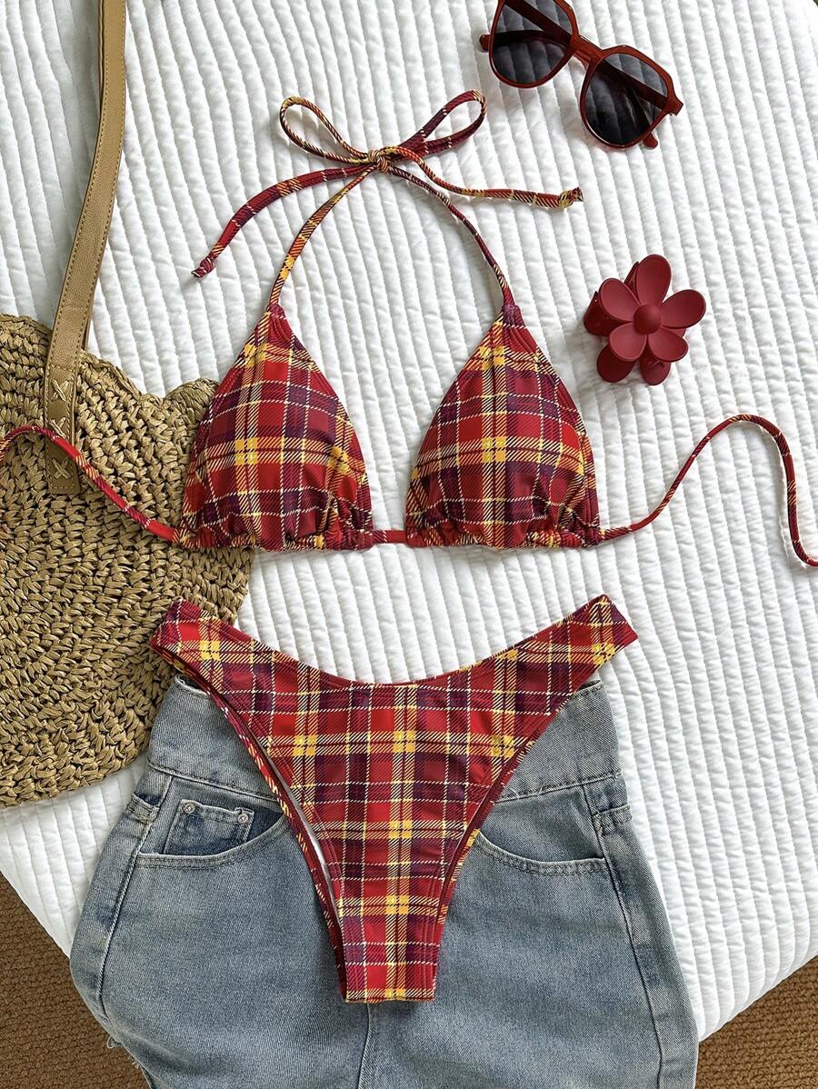 Swim Mod 女士露背泳衣套装，夏季时尚