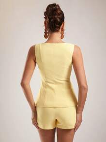 Silquee Débardeur femme monobreton métallisé, mode d'été