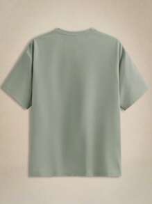 EASEVO 3pcs/Set Men Plus Size Solid Color Slim Fit Crew Neck Short Sleeve T-Shirts, Casual Knit Tees For Summer Daily Wear