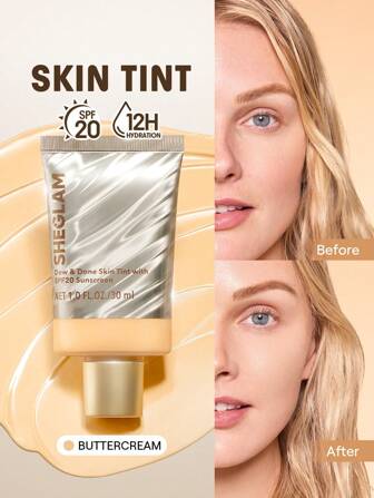 Dew & Done Teint Teinté Spf20-Buttercream Marque Beauté Visage Maquillage CosméTique Pour Femmes Filles Parfait Pour Hiver IdéAl Pour Y2K ÉLéGant Mode Adapté Pour Anniversaire Xmas Cadeau FêTe PrêT Meilleure Couleur