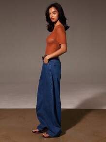 Athîral Sexy Hollow-Out Knit Jumpsuit For Women, Summer