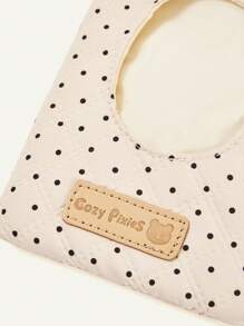 Cozy Pixies Bolsa de almacenamiento con forma de corazón para bebé, bolsa de pañales para guardar pañales, toallitas húmedas y pañuelos cuando se sale - Beis - Ver 12
