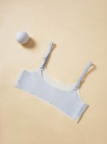 SHEIN Tween Girls Cartoon Print Color Block Comfortable Underwear - Blue - View 2