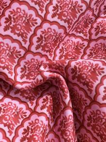 Swim Mod Random Print Wire-Free Push Up Cami Top And Side Tie Swim Bottoms Women 2 Pieces Swimsuit For Beach Summer Holiday Pink