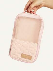 Cozy Pixies 粉色婴儿尿布收纳袋，用于存放尿布和衣服，可放入妈咪包内旅行 - 粉色 - 查看 11